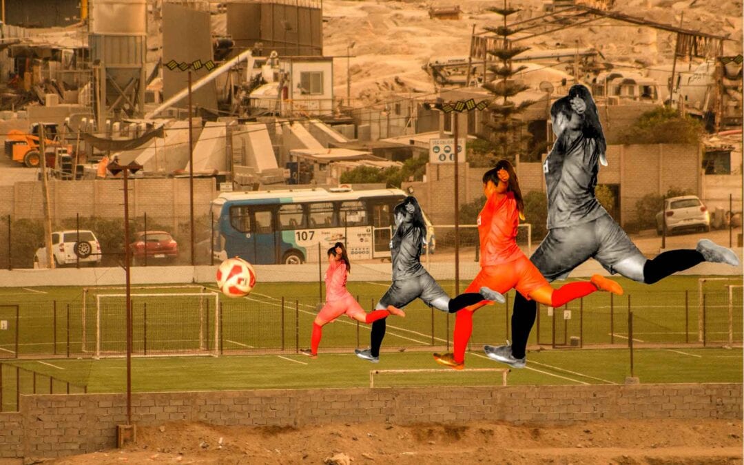 Ellas parecen danzar sobre la cancha